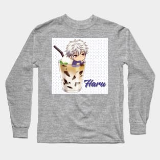 Chico con cafe frio Long Sleeve T-Shirt